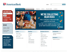 Tablet Screenshot of americanbank.com